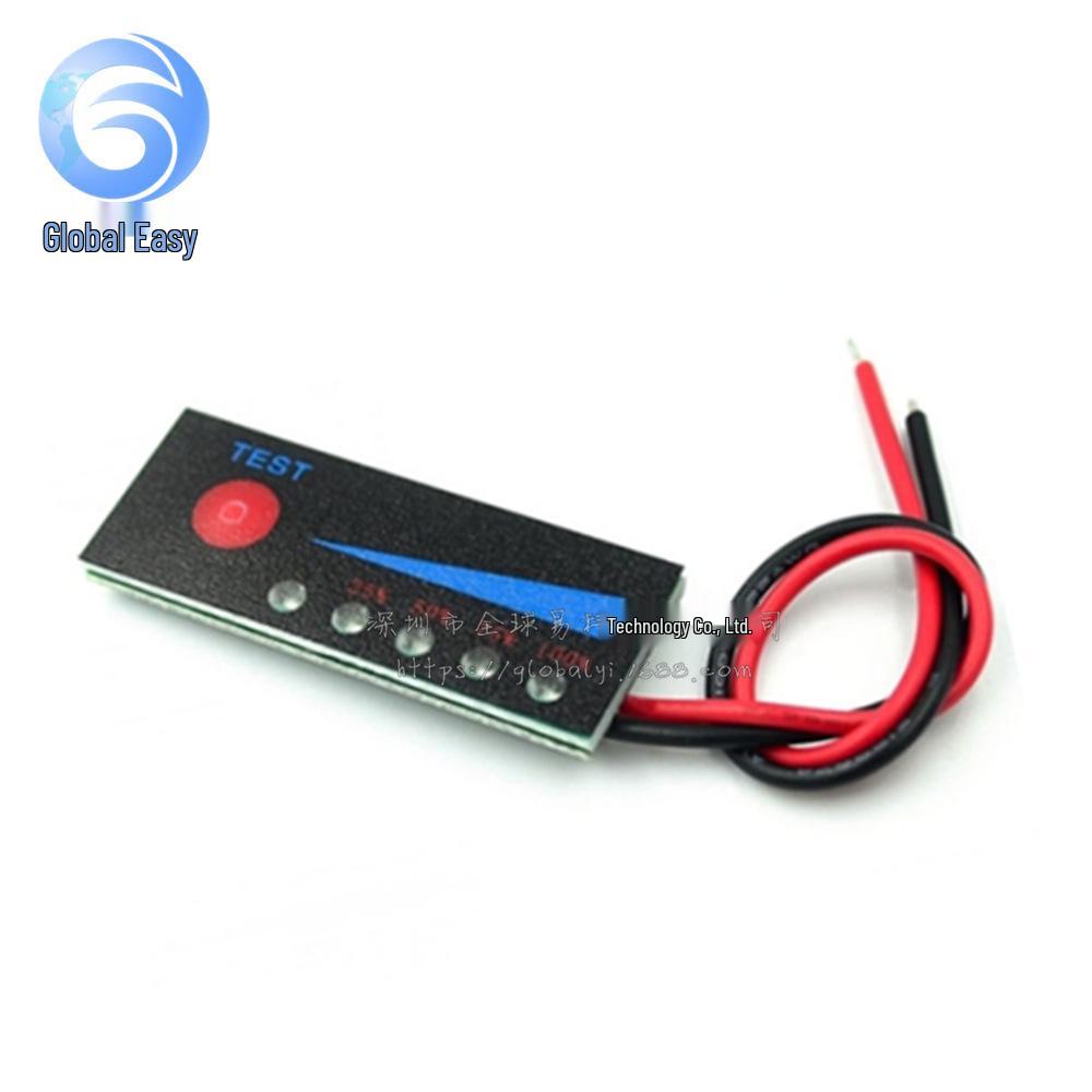 12V1 Car Battery Indicator Board for 3.7V 2S/3S/4S Lithium Packs with Anti-Reverse Connection