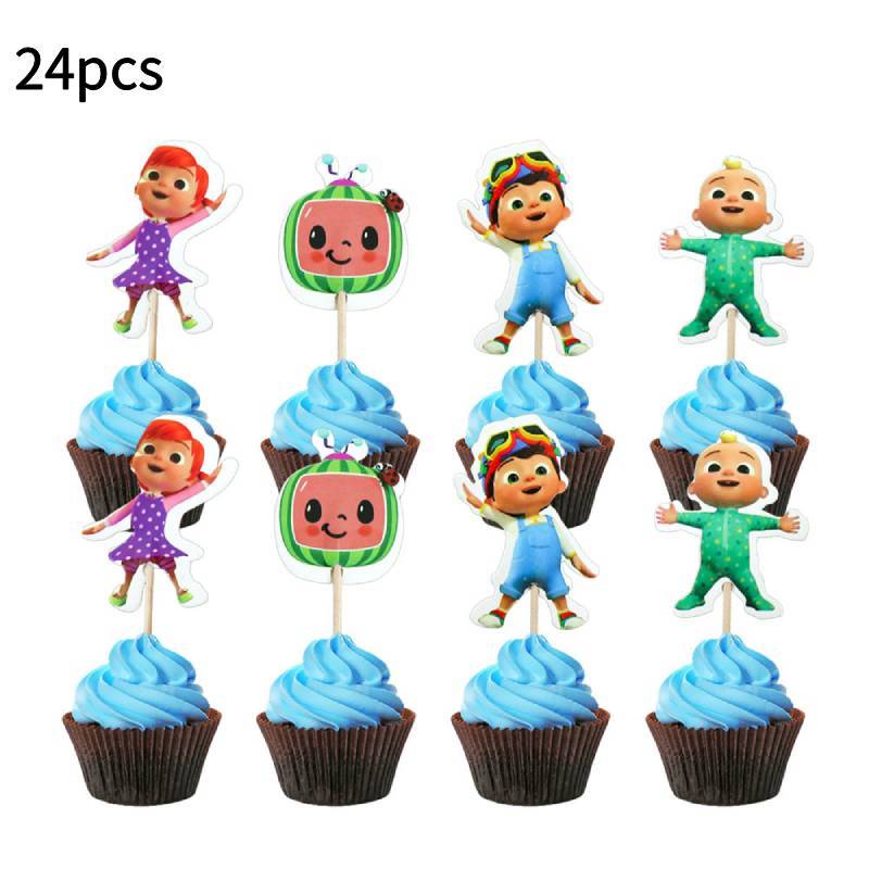 Theme Cartoon Birthday Party Supplies Set With Paper Napkins Cups
