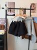 2025 Herbst/Winter Koreanischer Stil Lammwolle High-Waist Schlankmachende Weitbeinige Shorts für Damen