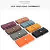 Long Genuine Leather Wallet Women's Folding Large Capacity Wallet New Soft Cowhide Women's Clutch Phone Holder Wallet