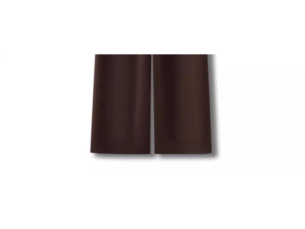 Fleece-Lined High-Waisted Slimming Pants - Women's Autumn/Winter Coffee Color