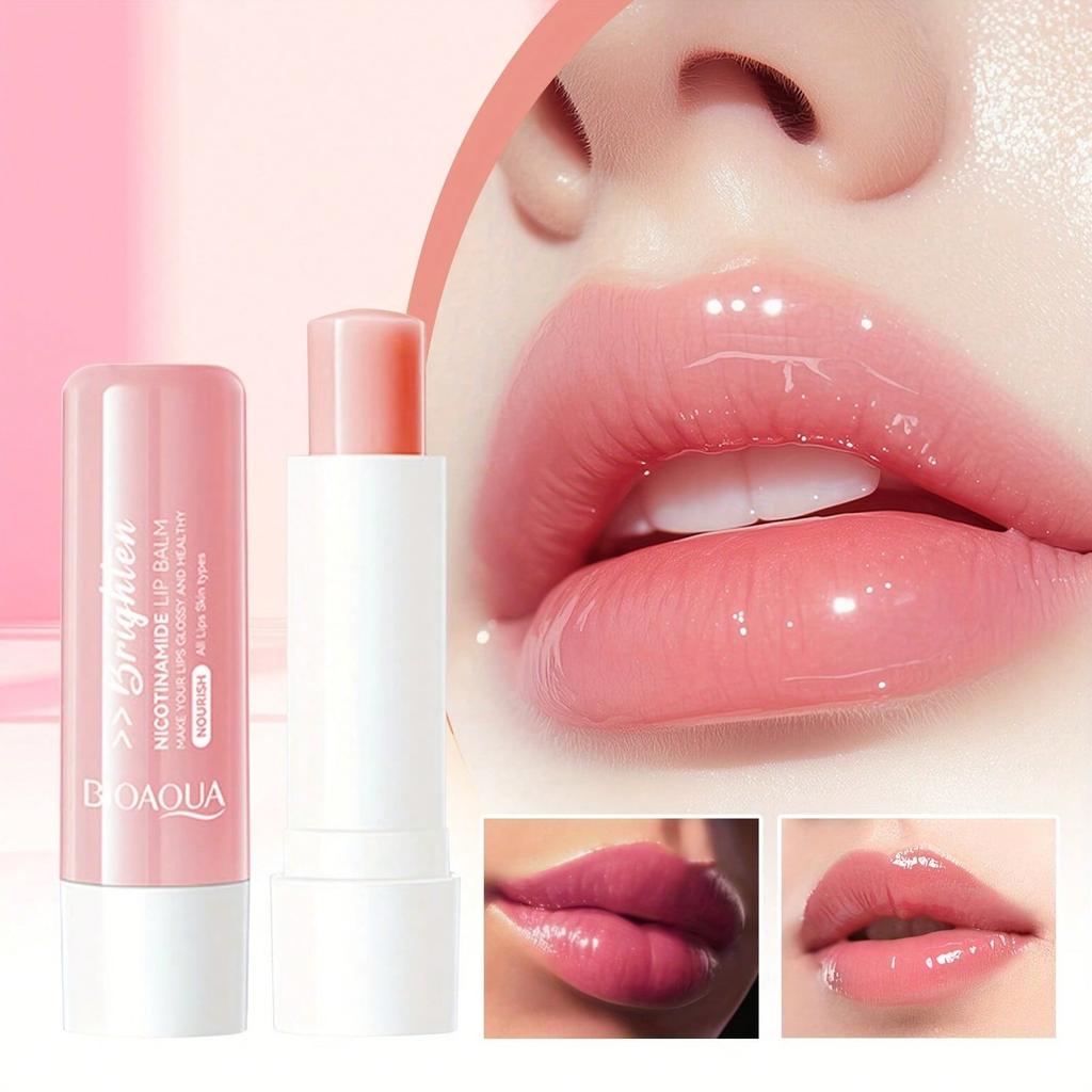 1pc Niacinamide Lip Balm, Hydrating, Moisturizing, Anti-Cracked Lip Care Lip Gloss,Prevent Peeling A