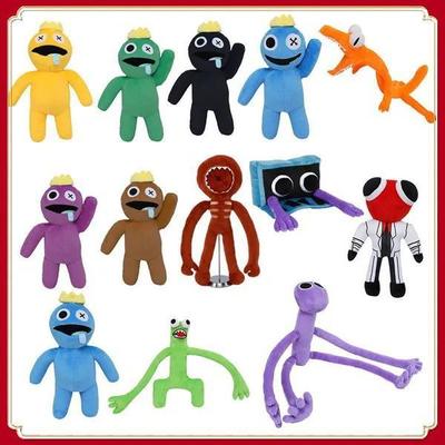 Rainbow Friends roblox Plyšová hračka Kreslená herní postavička Panenka Kawaii Modrá příšera Měkká vycpaná zvířátka Hračky pro děti Vánoční dárky