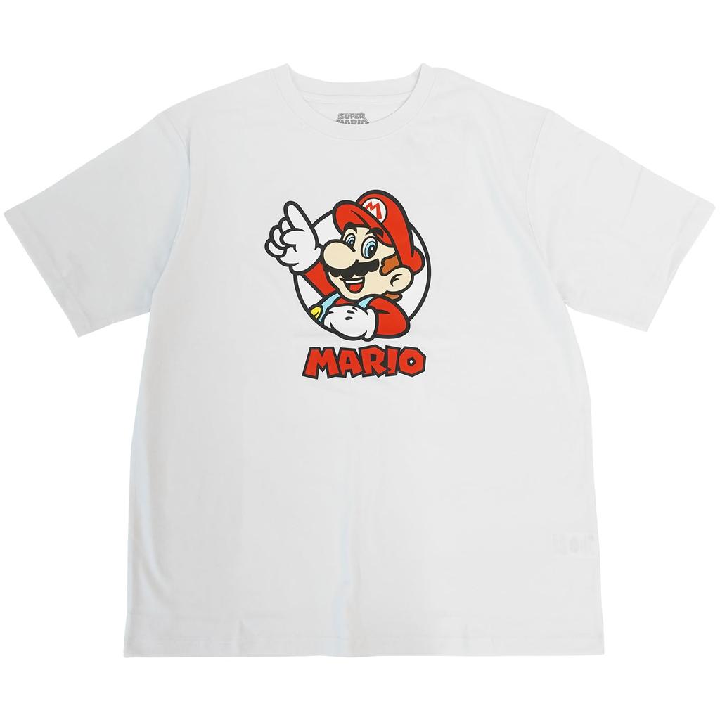 Super SUPER Mario [Fineplus] T-shirt, short-sleeved, Mario, MARIO, print, merchandise, character.