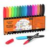Shuttle Art Erasable Whiteboard Fine Tip for and LED Ideal for and Markers, 16-Color Set, 1.5mm, Whiteboards, Glass, Plastic, Signs, Offices,