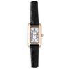 Made In Japan Crocodile [LCREA] Solar-powered Women's Watch, (PARALLELA MINI/pink Gold, leather/LC2501-PGCBK)