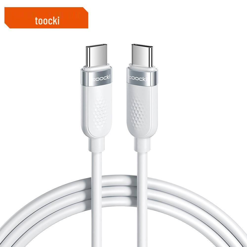 Toocki 60W USB-C PD Fast Charging Silicone Cable for Huawei, Apple, Phones, Laptops