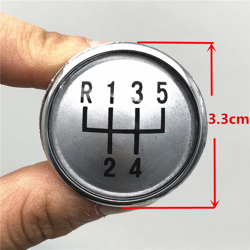 5/6 Speed Gear Shift Knob Top Cap Emblem Badge Cover For VW Volkswagen Golf Jetta MK3 MK4 GTI MK4 Bora Polo Seat Ibiza Caddy