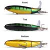 10pcs Premium 13g 10cm Fishing Lure Kit for Bass Trout Realistic Action Propeller Tail Durable ABS Hooks for Salmon Tilapia