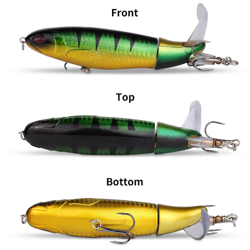 10pcs Premium 13g 10cm Fishing Lure Kit for Bass Trout Realistic Action Propeller Tail Durable ABS Hooks for Salmon Tilapia