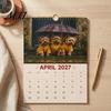 Academic Year Time Planner Yorkshire Terriers 2027 Wall Calendar, Cute Dog 12 Monthly Planner, Thick Animal Theme Office Decor Paper Spiral