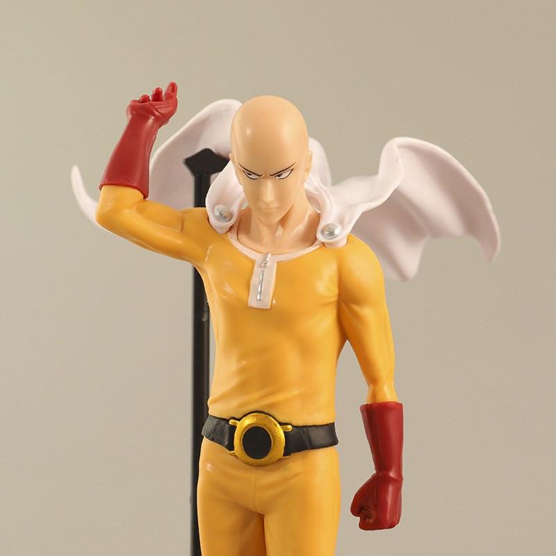 18CM Anime Figürü ONE PUNCH-MAN Figürü Kel Saitama Tatsumaki Ayakta Figür Model Oyuncak Statik Set Masaüstü Süsleri PVC