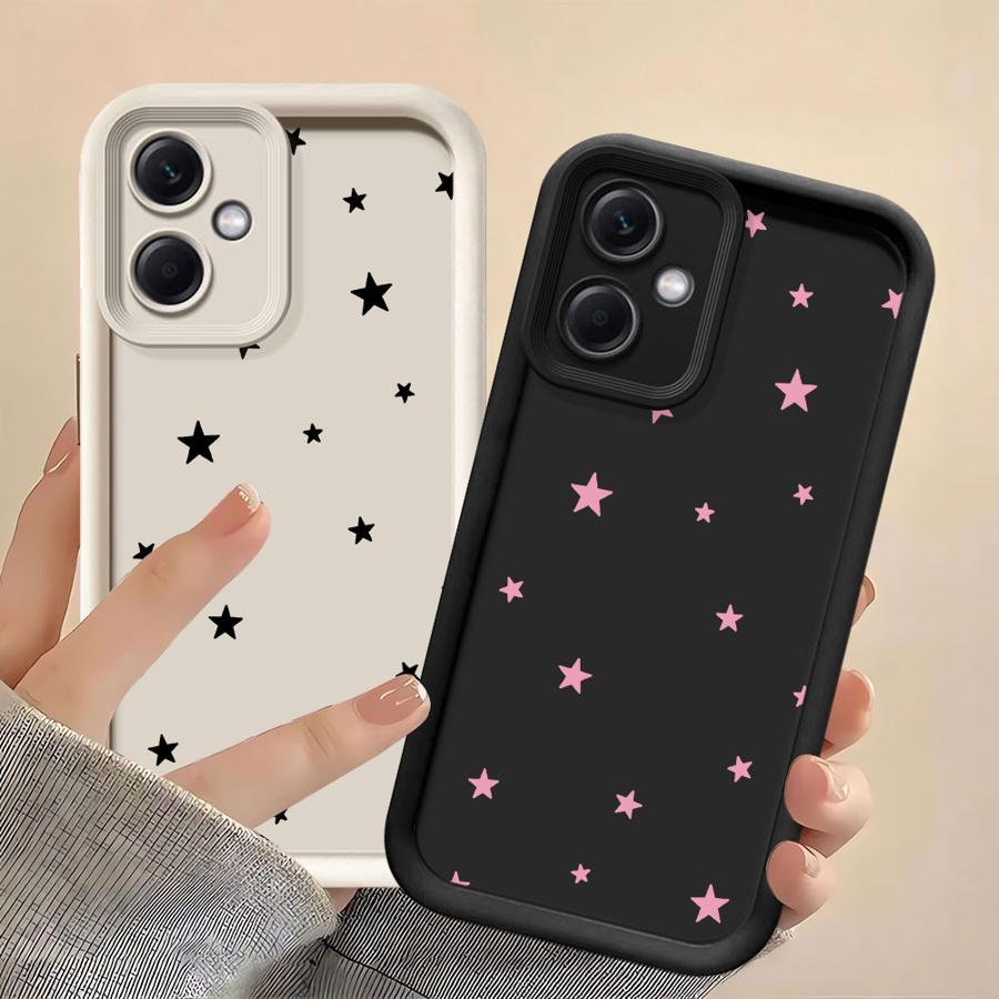 Cute Simple Stars Case for Xiaomi Poco F8 C50 X3 NFC C51 X3 Pro C61 Phone Cover