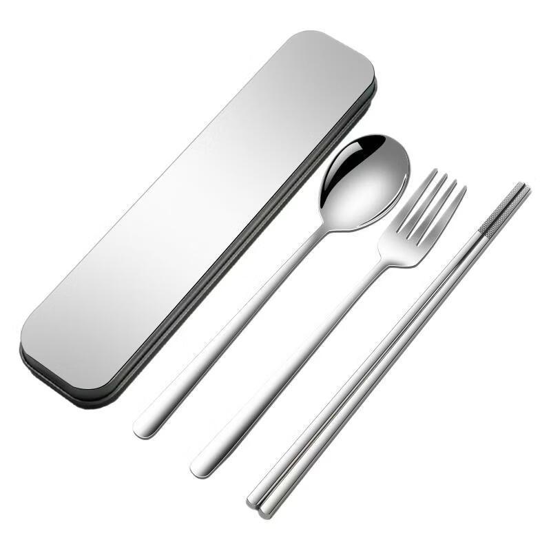 ZISIZ 316L Edelstahl Gabel & Essstäbchen Set