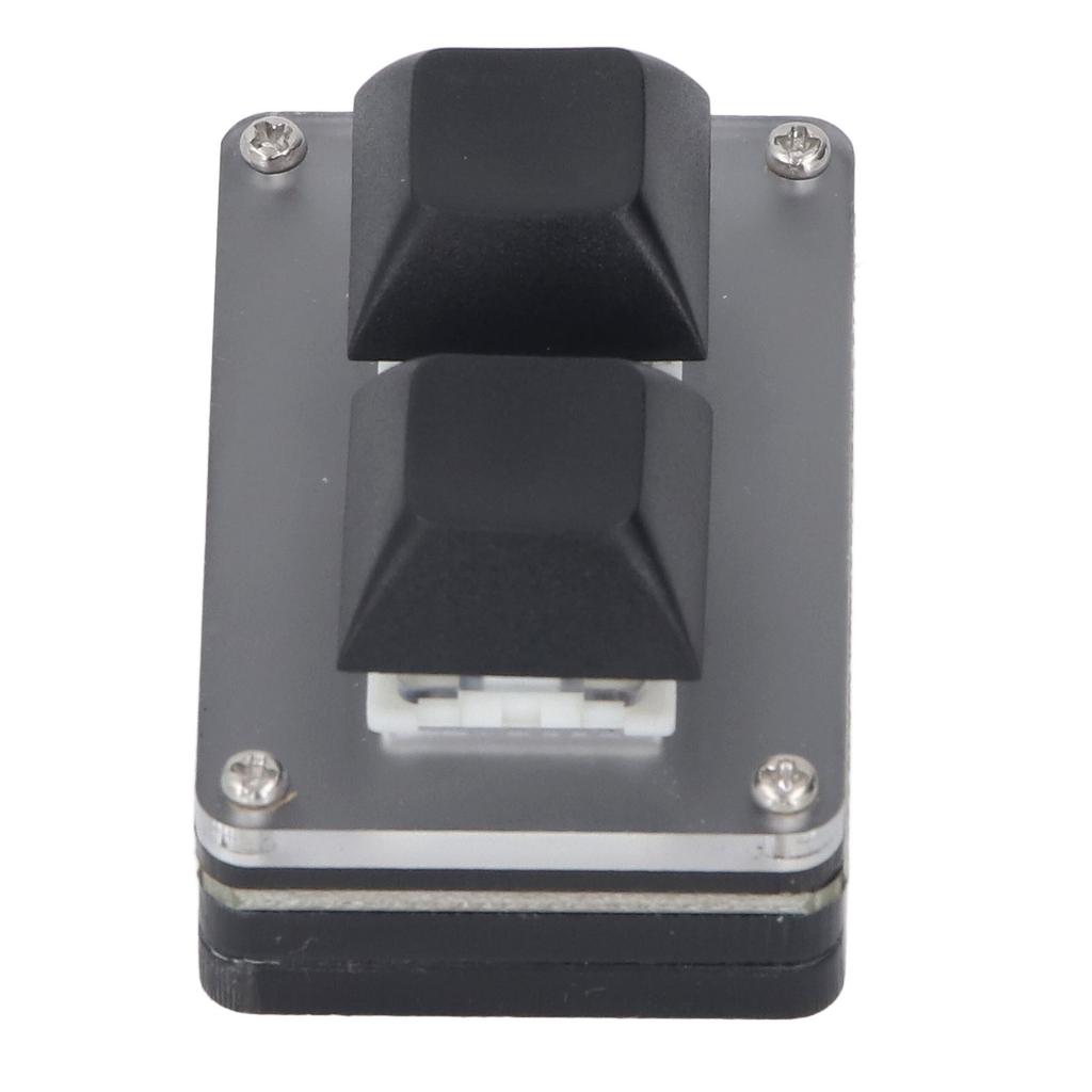 2 Tasten Tastatur Kabelgebunden Mini Smart Programmierbare Kurzbefehlstaste Kopieren Einfügen Ausschneiden USB Tastenfeld mit RGB Hintergrundbeleuchtung