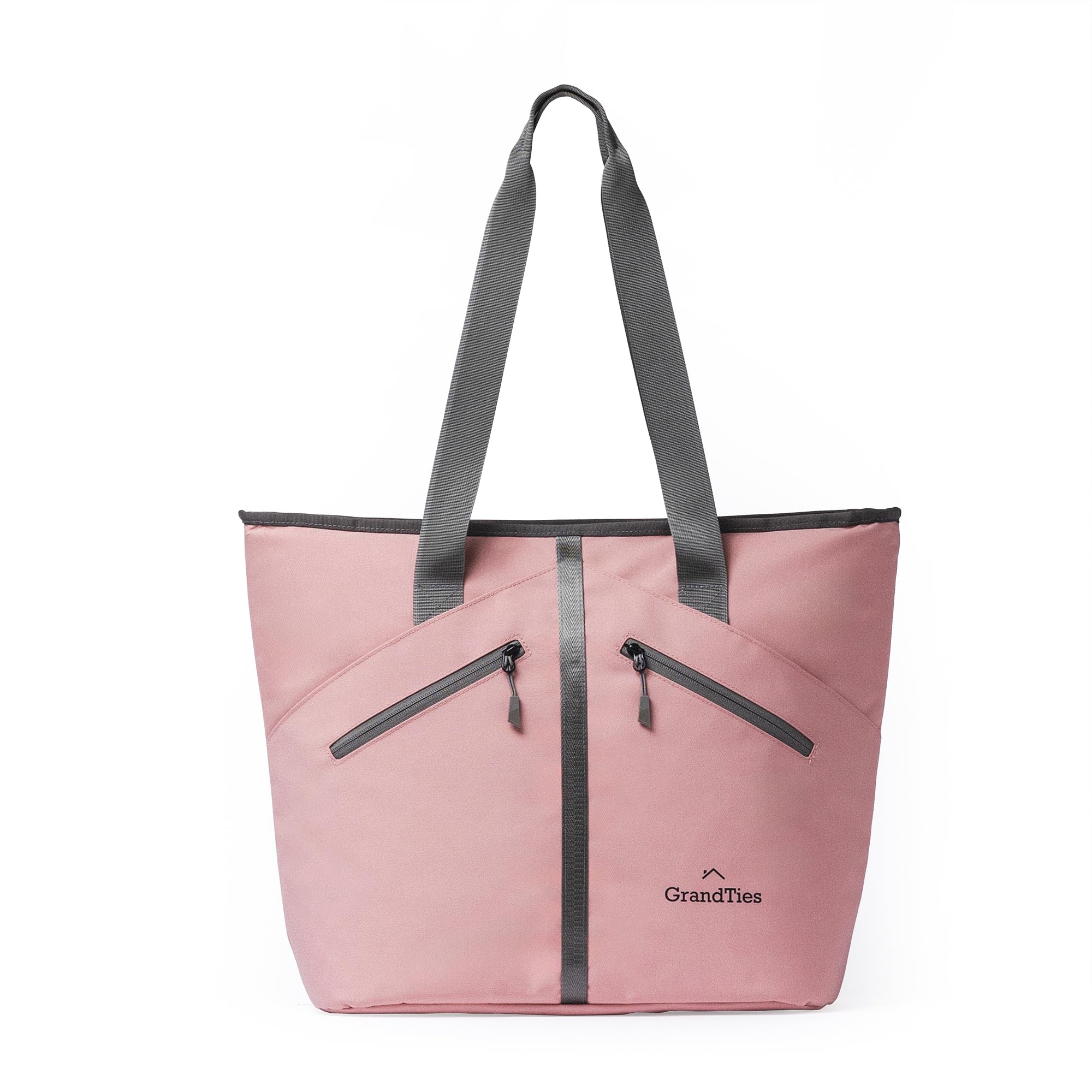 

GrandTies Insulated Cooler Bag Cold Bag Tote, (Peach Crem)