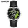 Sanda Meilleure Vente 1088 Montre pour Adolescent: Personnalisé, Cadran Rotatif 3D, Tendance, Quartz Étanche.