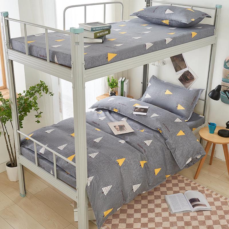 2026 Plush Student Dorm Single Bunk Bed 3-Piece Set - Cozy, Soft, Skin-Friendly