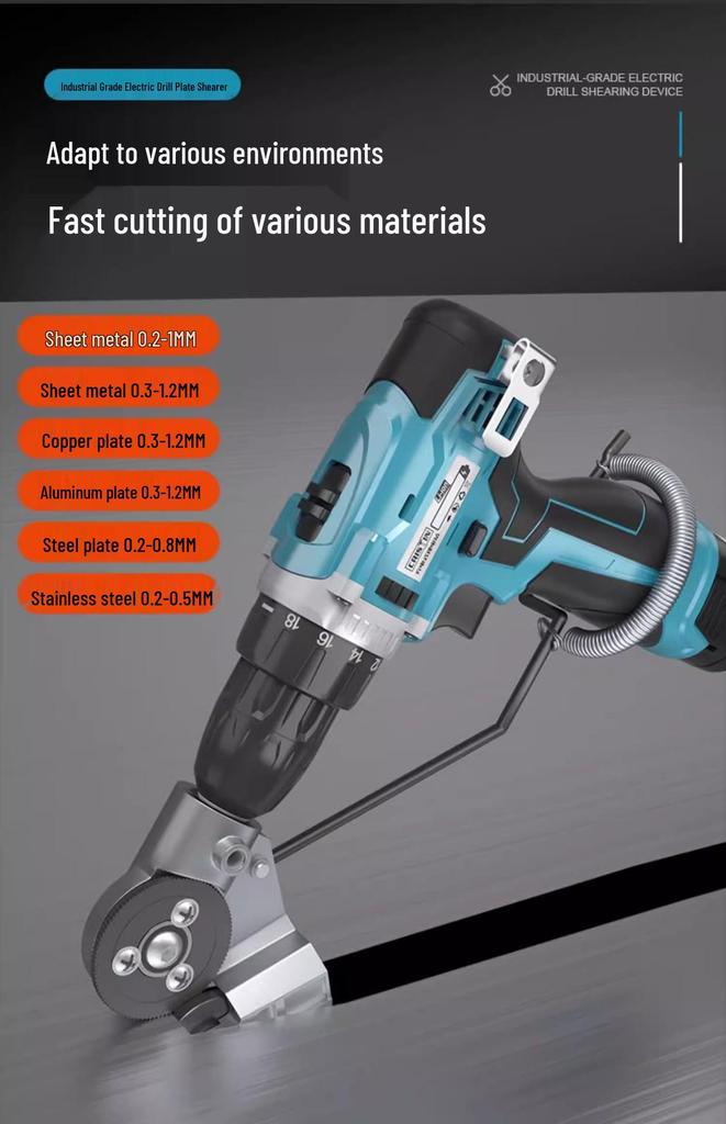 Handheld Electric Drill Metal Shears Conversion Head