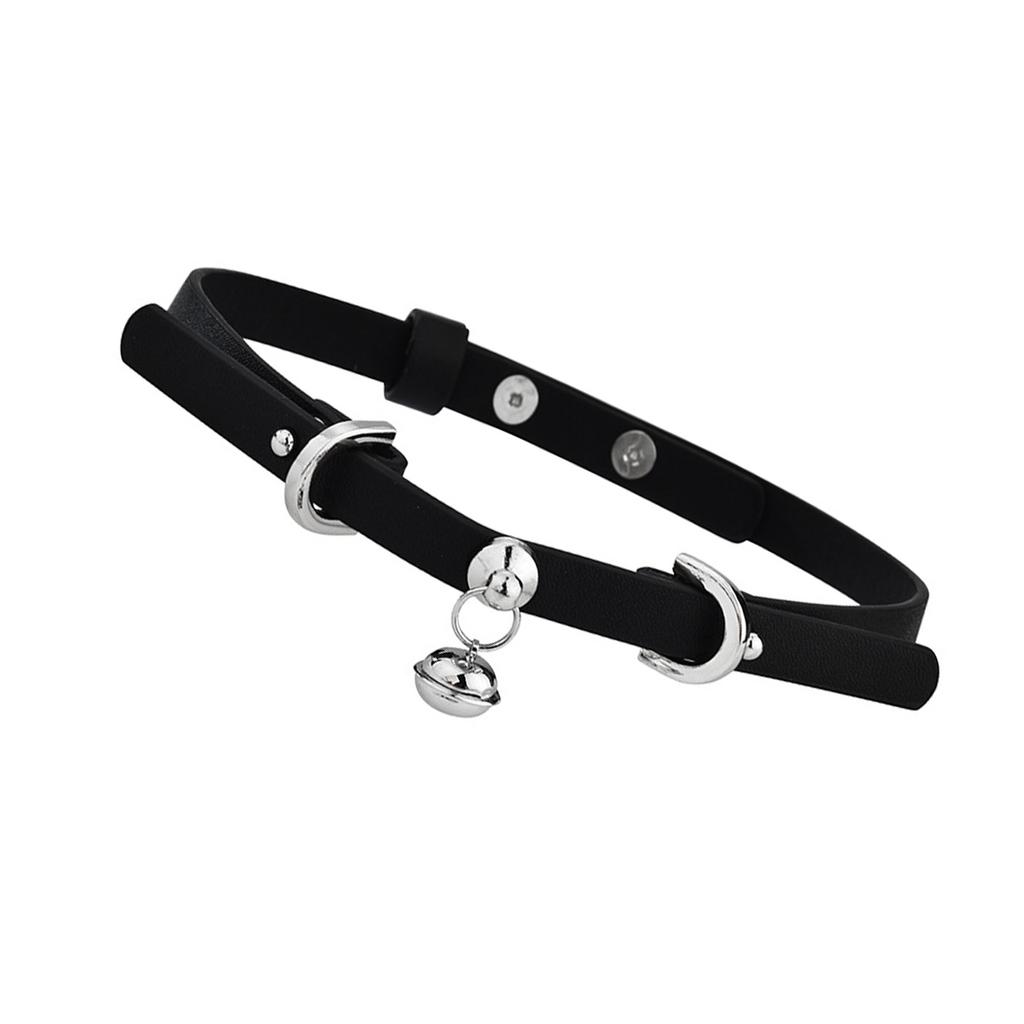 Elegant Choker Necklace With Double Bell Designs for Playful Styles and Adjustable Length Chain for Versatile Wear