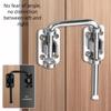 Black Sliding Door Latches Industrial Stainless Steel Weatherproofed Secure Locking System for Garage Door