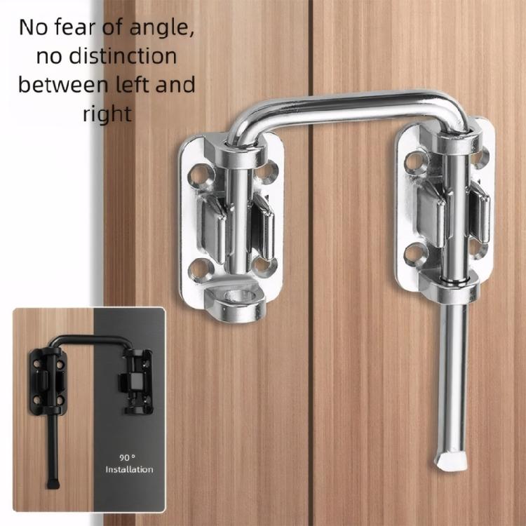 Black Sliding Door Latches Industrial Stainless Steel Weatherproofed Secure Locking System for Garage Door