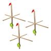 Ice Fishing Tip Up Flag High Visibility Flag Ice Fishing Equipment Gear with Fishing Net and 50M Nylon String