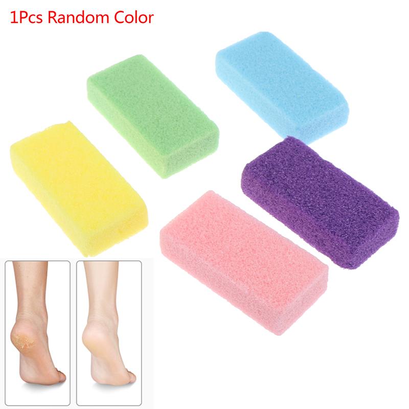 1Pcs Foot Pumice Sponge Callus Exfoliate Stone Skin Remove Pedicure Scrubber