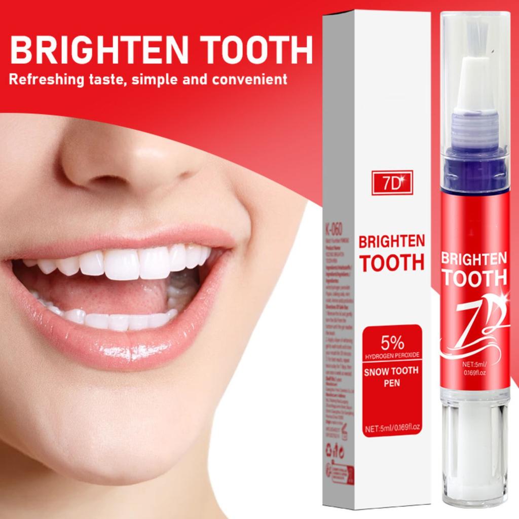 Teeth Whitening Pen Red Teeth Stains Yellow Teeth Cleaning Oral Care Teeth Whitening Gel 5ML