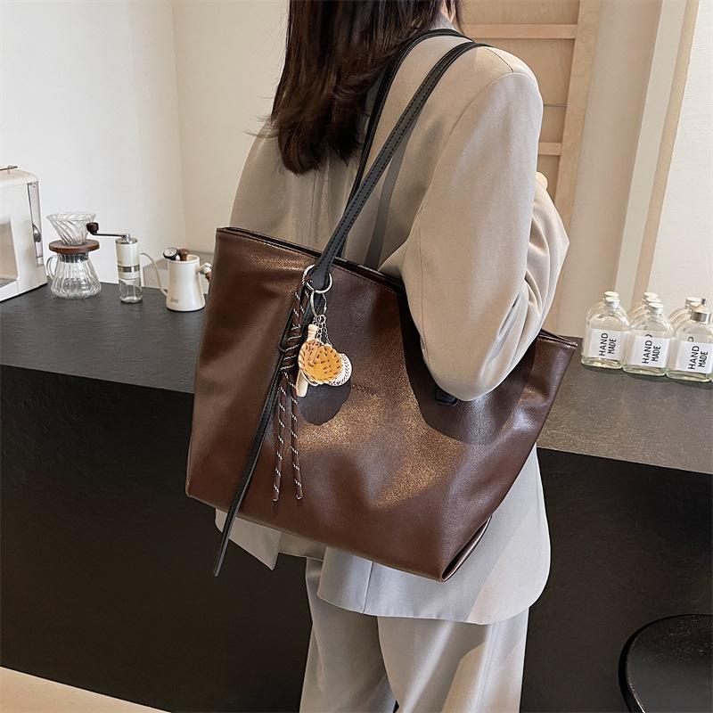 Canvas bag women's bag 2025 new simple fashion large capacity women's shoulder bag casual tote bag