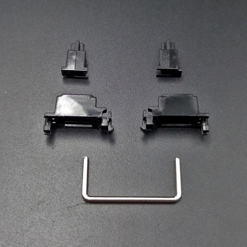 התאמה אישית PCB ציר לוויין למקלדת מכנית Cherry פלטה מותקנת OEM שחור 6.25u 2u מייצבים מקשי מודייפייר