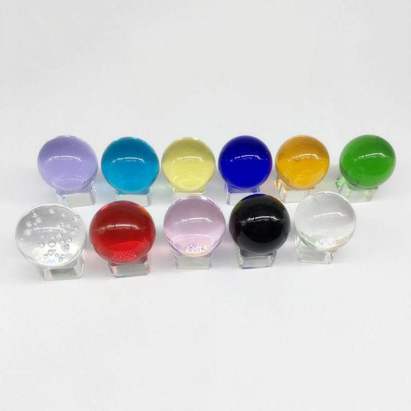 Support de Présentation Élégant en Bois Vintage Support de Base Pour Boule de Cristal Sphère Globe Décoratif