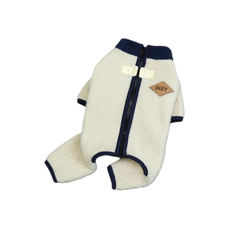 Fleece Dog Coat With Leash Attachment For Small Breeds Winter Warmth Soft Insulated Apparel For Chihuahuas Corgis