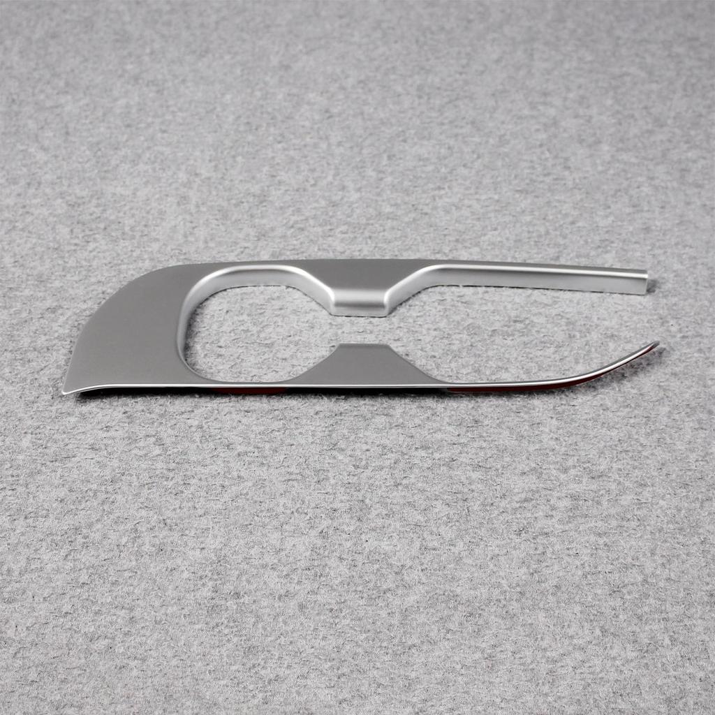 RUIQ Interior Drink Holder Cover Garnish for Toyota Crown Crossover Sport Estate SH35/Crown AZSH36W/AZSH37W/Crown (Satin Silver)