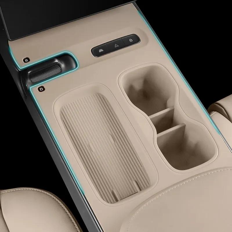 For NIO ET5 ET5T Central Control Gear Pad Wireless Water Filling Cup Silicone Pad Car Interior Modification Supplies