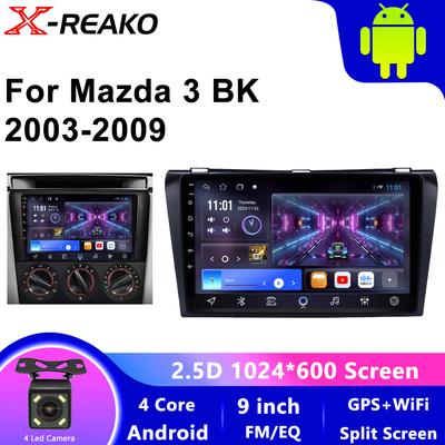 Scherm Autoradio Voor Mazda 3 I Voor Mazda 3 BK 2003 - 2009 Multimedia Video Speler Navigatie GPS Carplay Auto 2Din Head Unit