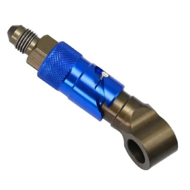 Quick-Release Brake Line Adapter Kit, Aluminum Motorcycle Brake Fluid Connector with Universal Fit for Honda/Yamaha Dirt Bikes