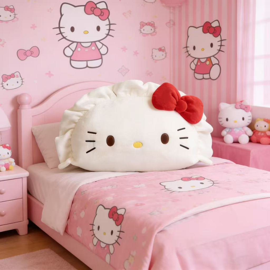 Kt Cat Dumpling Cartoon Plush Pillow For Bed Couch Reading Support