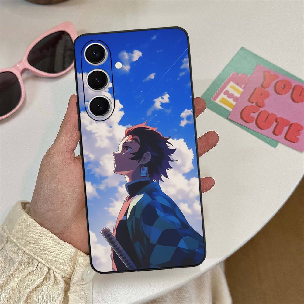 Anime Demon Slayer Phone Case For Samsung S 20 21 22 23 Lite Plus Ultra Clear Mobile Cover Funda