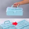 Three-layer Sewing Storage Box Transparent Portable Hardware Tool Box New Craft Storage Box