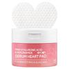 Pink Hyaluronic Acid & Niacinamide Serum Heart Pad - Brightening & Intense Hydration - 150g (70 Pads)