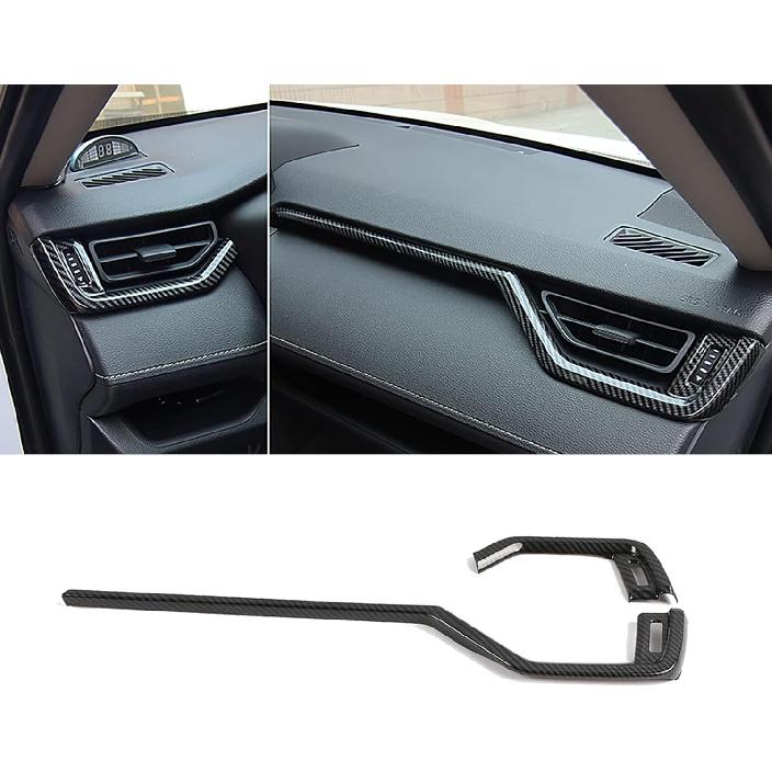 

Car Accessories Fit for Toyota RAV4 XA50 2019-2024 2025 Interior Front Side Air Vent Outlet Decoration Trim Carbon Fiber Style ABS 2PCS (NOT Fit Carbon Fiber Style