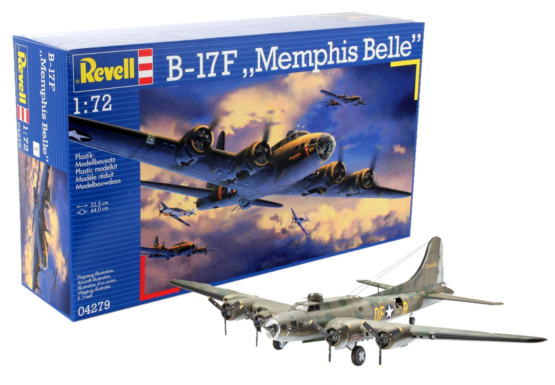 

Немецкий Revell 1/72 B-17F Мемфисская красавица 04279 Пластиковая модель