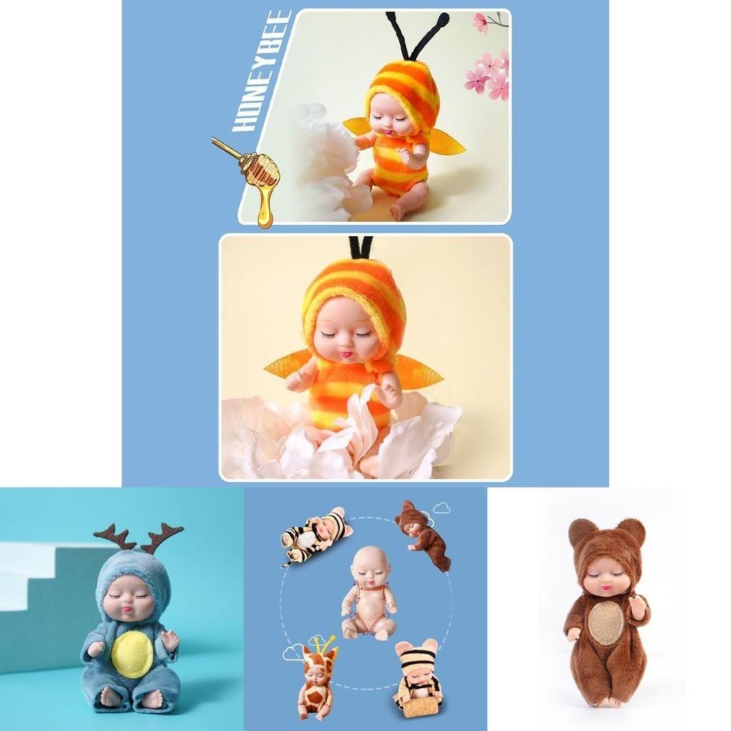 Crafted Lifelike Sleeping Newborn Baby Doll With Rotatable Limbs**