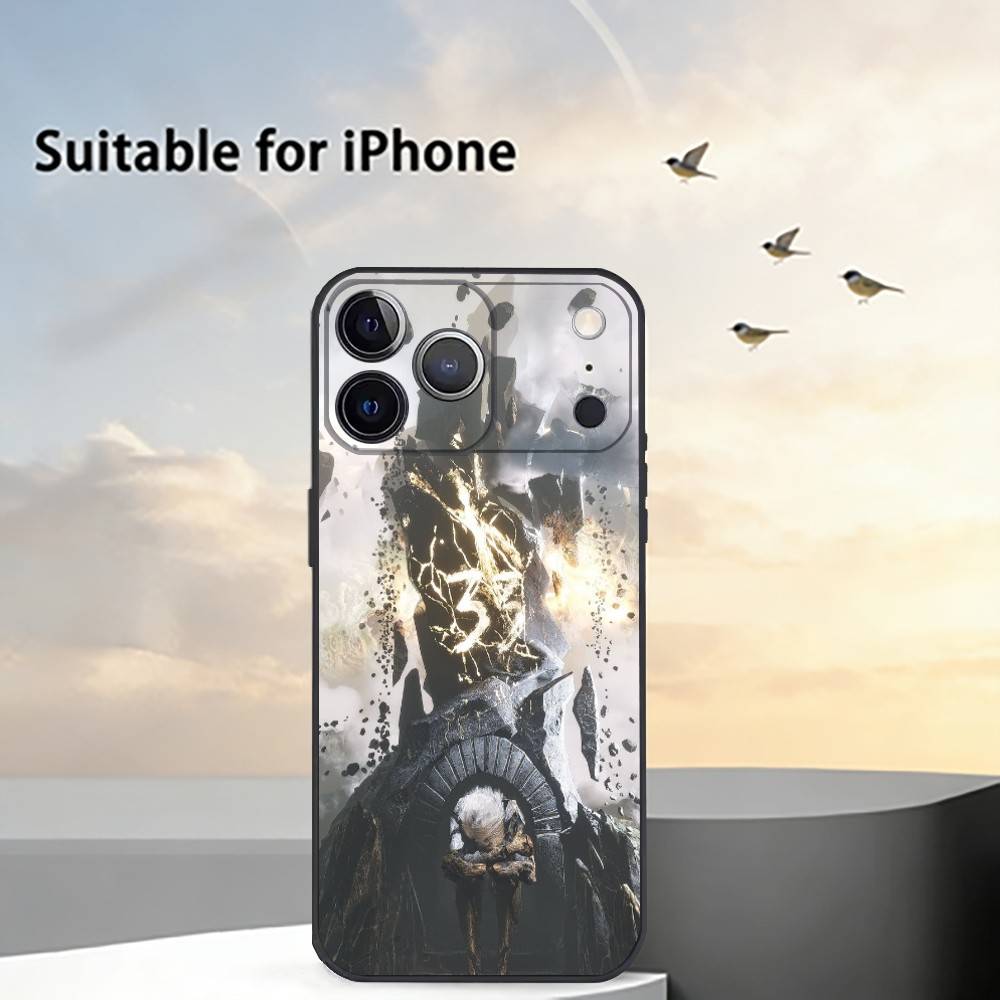 Game C-Clair Obscur E-Expedition 33 Phone Case For iPhone 17,16,15,14,13,12,11 Plus,Pro Max,XS,Soft Silicone Black Cover iPhone16pro
