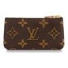 LOUIS VUITTON classic monogram chain  compact and portable  Monogram-coated canvas  key and coin purse  women's style  brown