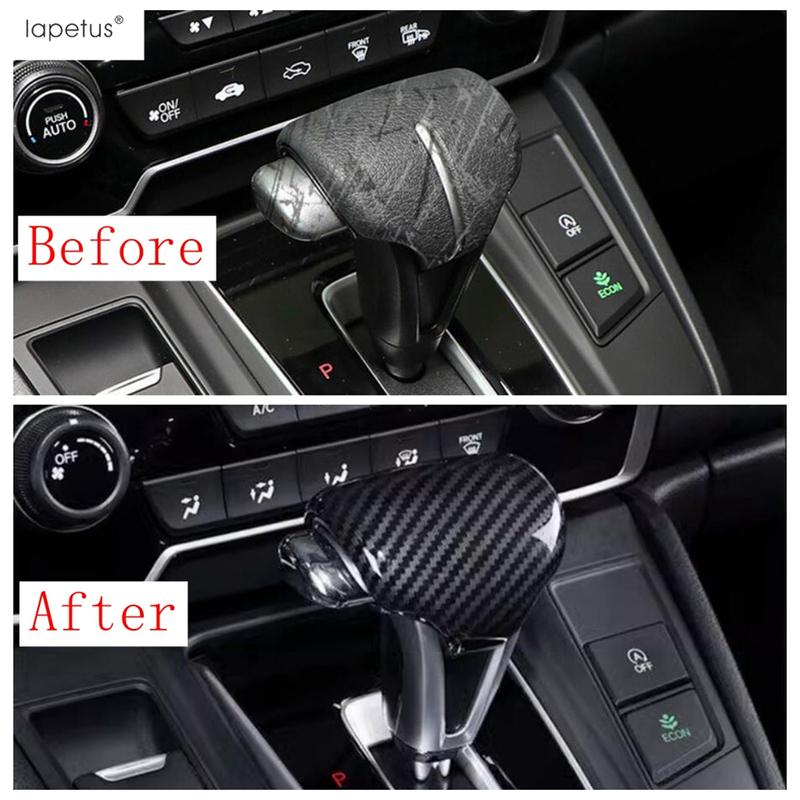 Car Gear Shift Knob Handle Protection Decoration Cover Trim For Honda CR-V CRV 2017 -  ABS Carbon Fiber Interior Accessories