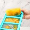 Silicone Freezer Mold with Lid Refrigerated Food Storage Box Food Box Silicone Ice Tray Mold Ice Box Crisper