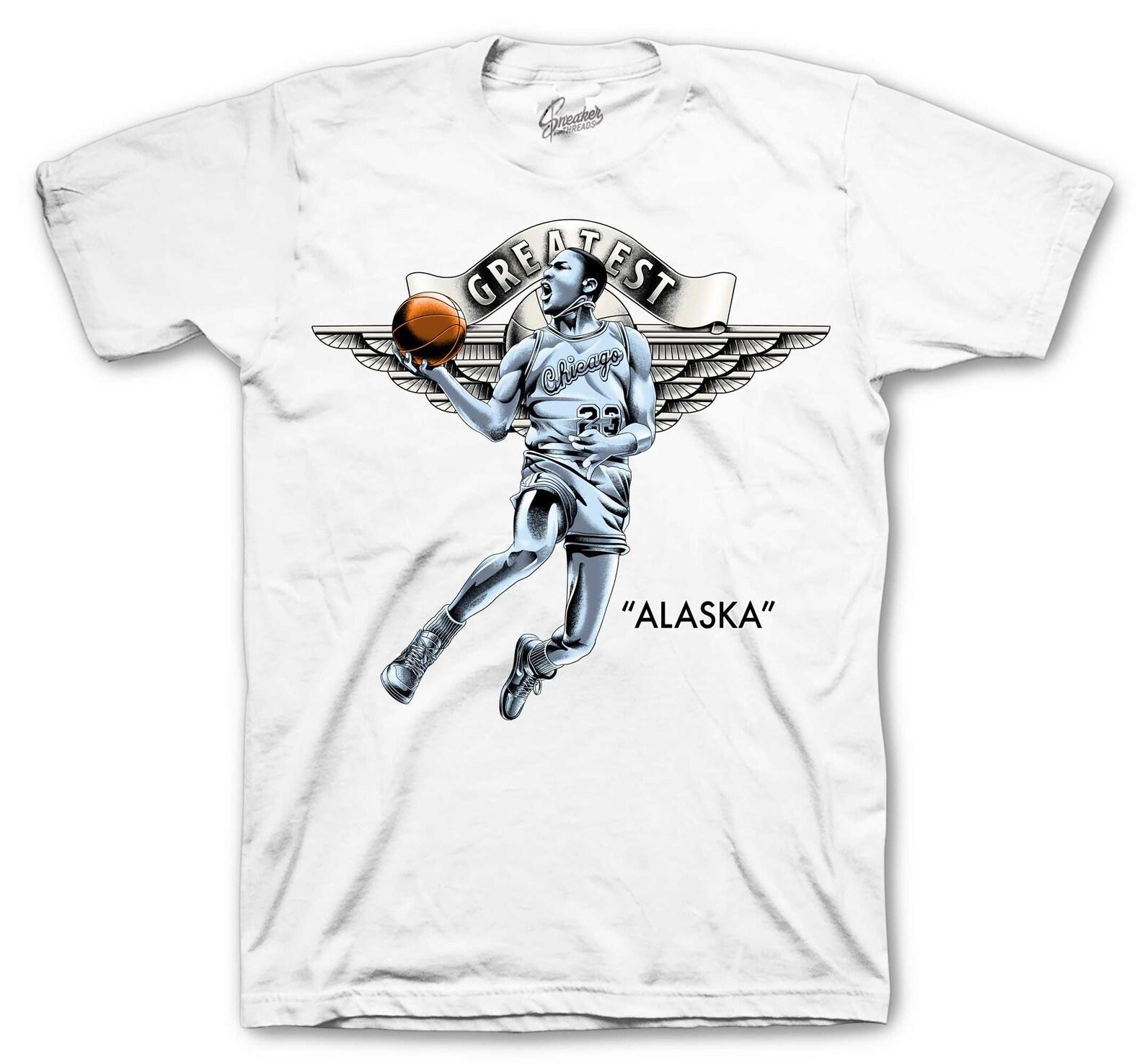 Shirts To Match Retro 1 Alaska White - Greatest Sneaker Tees S
