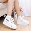 High Top Ladies Footwear Spring Autumn Women's High On Platform Canvas Shoes Original Y2k Fashion 39 Casual Lace Up Ankle Boots
